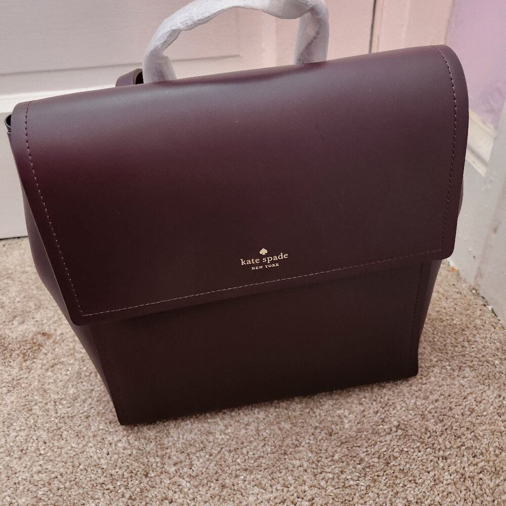 NWT Kate Spade  Backpack Megyn Somerville road chcltchery Burgundy Backpack